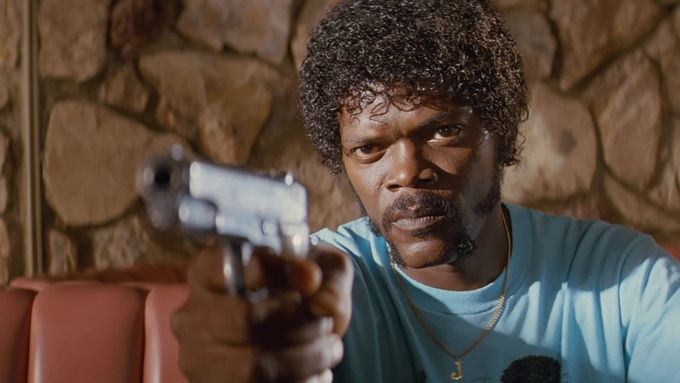 Samuel L. Jackson jako Jules ve filmu Pulp Fiction