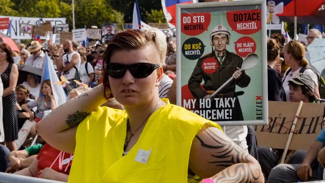 Demonstrace 23.6. Letná