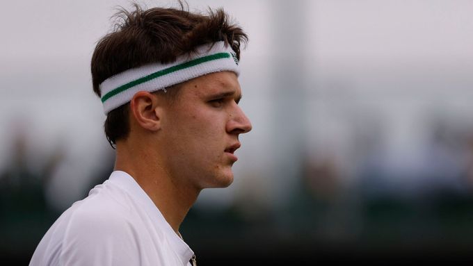 Jakub Menšík na Wimbledonu.