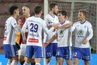 Radost Mladé Boleslavi v zápase 19. kola první ligy Sparta - Ml. Boleslav