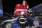 Elektromobil požár hasiči