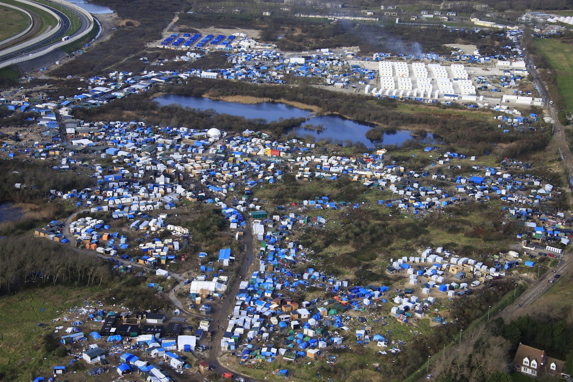 Uprchlický tábor Džungle v Calais