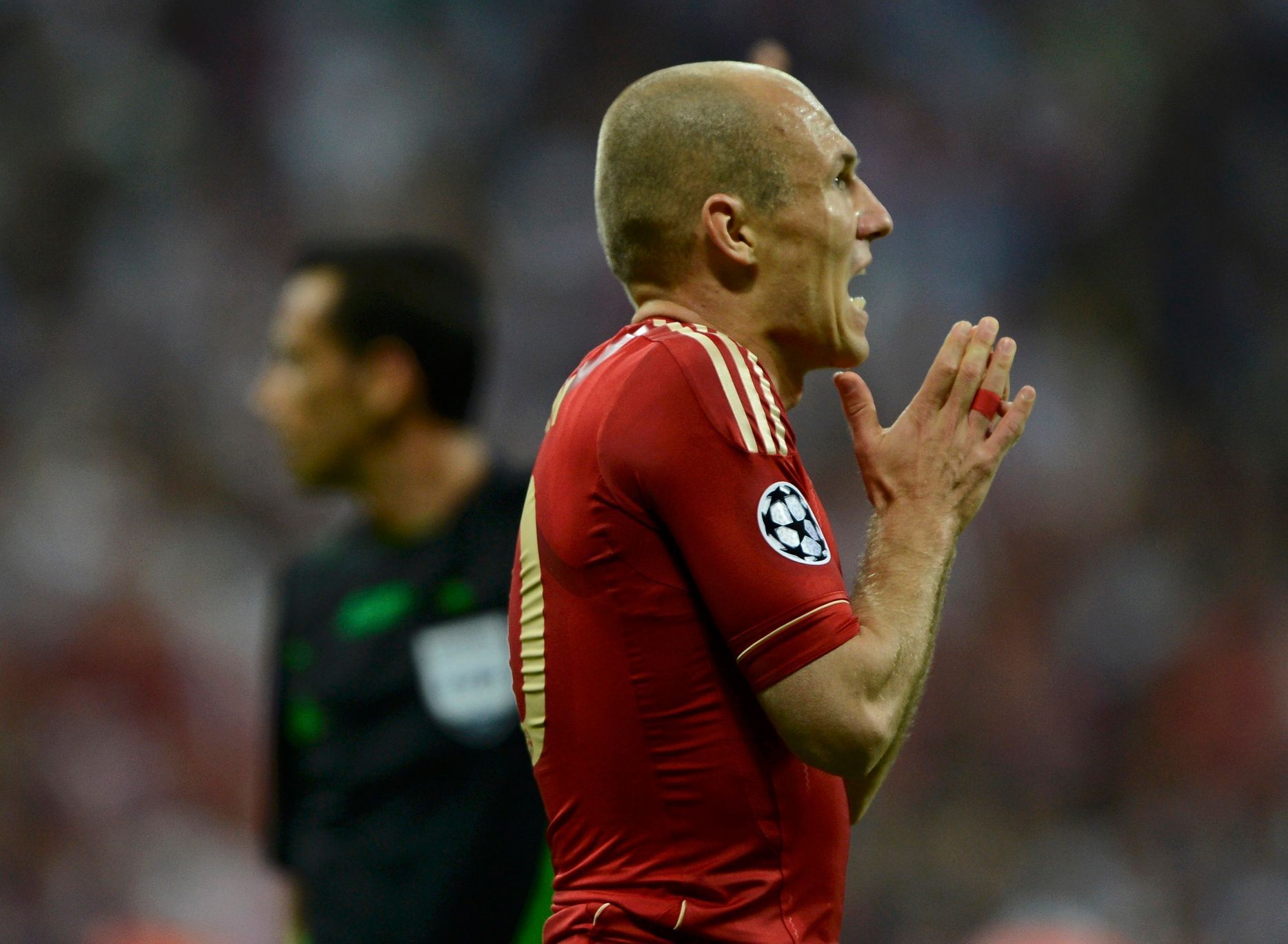 Reakce Arjena Robbena ve finále Ligy mistrů Bayern - Chelsea