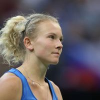 Kateřina Siniaková Kateřina Siniaková ve finále Fed Cupu 2018
