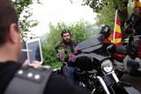 Ruský motorkářský gang Nočních vlků, známý svou náklonností k Vladimíru Putinovi a ruskému nacionalismu, se ve středu po poledni sjel u Národního památníku na Vítkově.