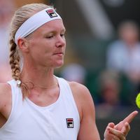 Kiki Bertensová Kiki Bertensová ve třetím kole Wimbledonu 2019
