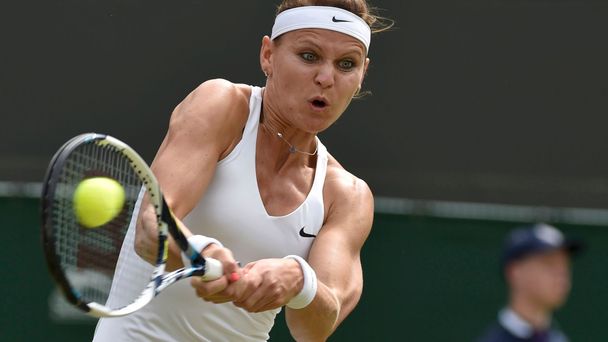 Lucie Šafářová ve čtvrtfinále Wimbledonu 2014