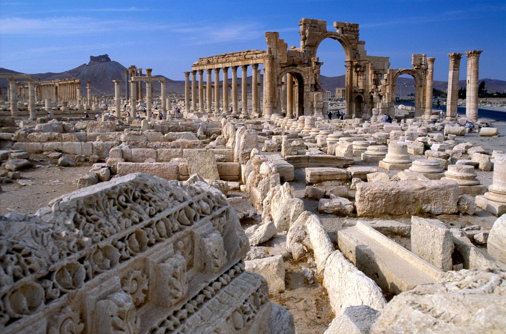 Historické město Palmýra v Sýrii - vítězný oblouk
