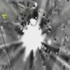 Combination of frame grabs shows airstrikes carried out by Russian air force hitting target in Syria