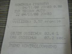 Záznam z měřicího přístroje v tomto případě dokazuje neoddiskutovatelnou opilost.