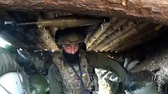 Zde protiofenziva neprobíhá. Zakopaní Ukrajinci odrážejí pokus o ruský útok v Luhanské oblasti.
