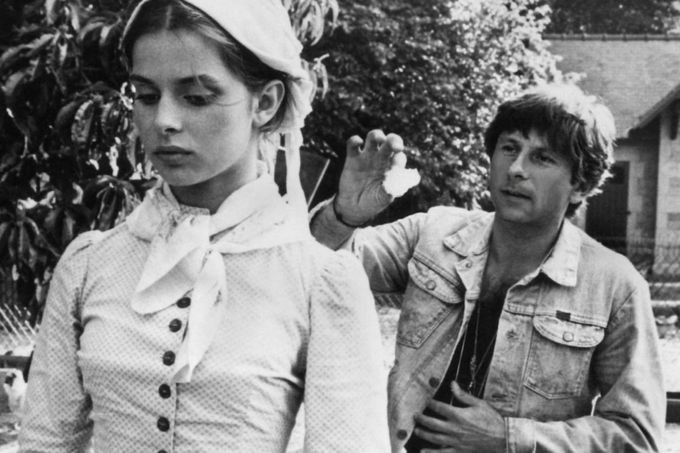 Roman Polanski s herečkou Nastassjou Kinski při natáčení filmu Tess z roku 1979.