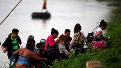 Migranti ze Střední Ameriky v Mexiku