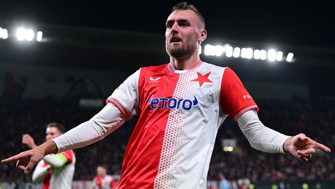 Útočník Slavie Tomáš Chorý