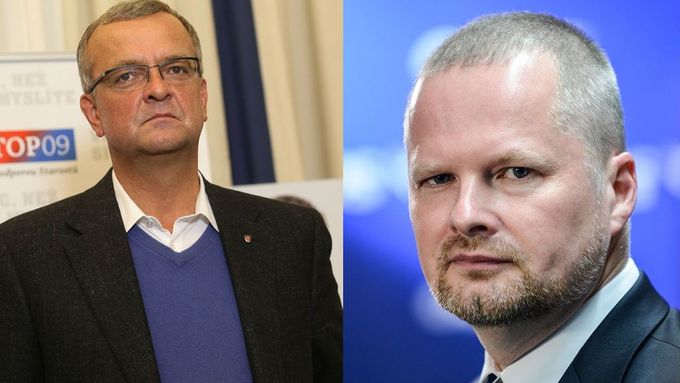 Předsedové pravicových stran Miroslav Kalousek a Petr Fiala ostře kritizují vládu