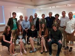 Setkání českých nadaných studentů s podporovateli projektu CTY v Bohemian National Hall v New Yorku.