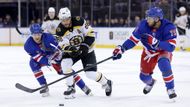 NHL: Boston Bruins at New York Rangers David Pastrňák hokej