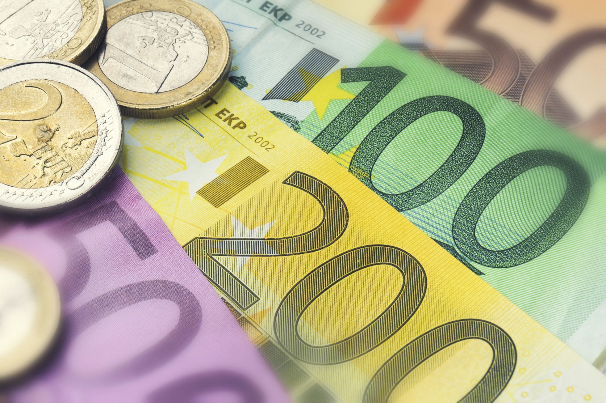 Euro, peníze, ilustrační foto