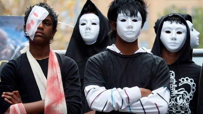 Tamilští demonstranti protestují v Sydney proti politice srílanské vlády