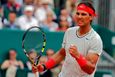 Rafael Nadal se raduje z další výhry v Monte Carlu