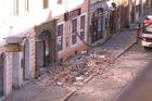 V Olomouci opět spadla část zdi, nikoho nezranila