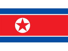 Vlajka Severní Koreje.