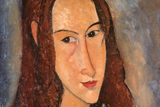 Amedeo Modigliani: Dívka s červenými vlasy, 1918.