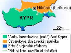 Rozdělený Kypr.