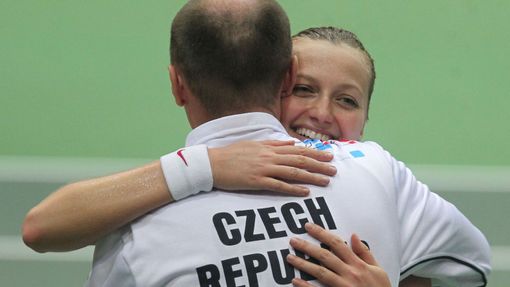 Fed Cup, Česko - Austrálie: Petr Pála a Petra Kvitová