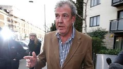 British television presenter Jeremy Clarkson leaves his home in London