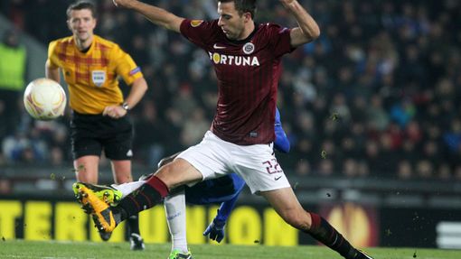 Fotbal, Evropská liga Sparta - Chelsea: Josef Hušbauer