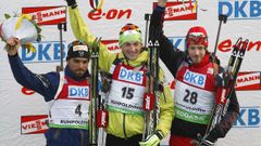 MS v biatlonu: Simon Fourcade, Jakov Fak, Jaroslav Soukup