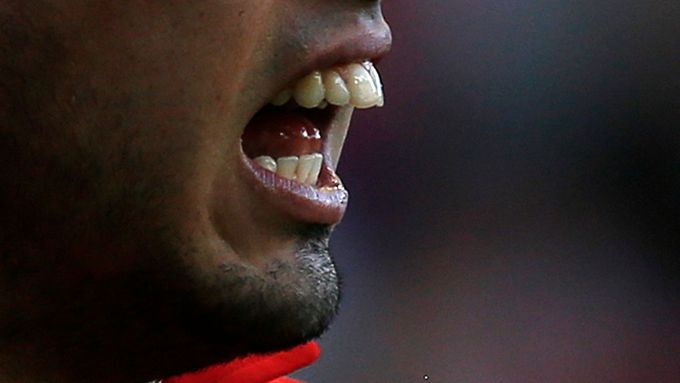Liverpoolský kanonýr Luis Suárez v neděli pokousal Branislava Ivanoviče z Chelsea
