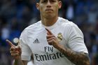 James Rodríguez slaví gól Realu Madrid