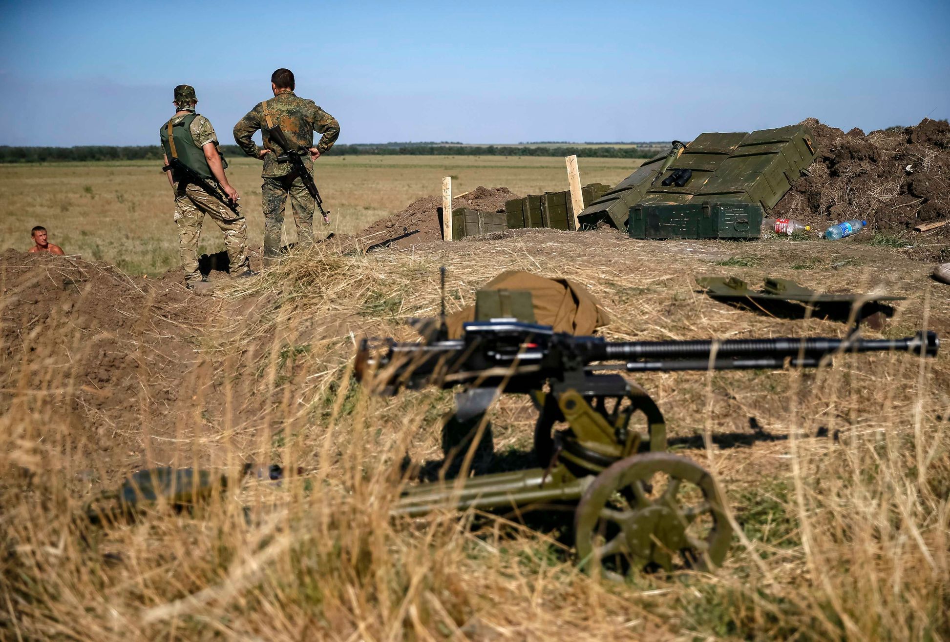 Ukrajina - ukrajinská armád poblíž Luhansku