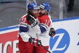 Čeští hokejisté porazili ve čtvrtfinále světového šampionátu v Bratislavě Německo 5:1...