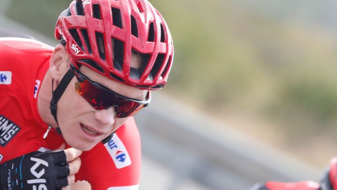 Chris Froome na Vueltě.