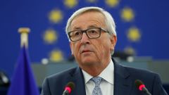 Předseda Evropské komise Jean-Claude Juncker při projevu o stavu EU.