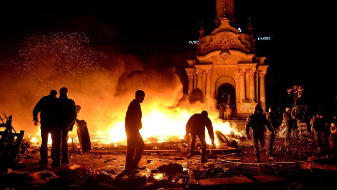 Kyjev před 5 lety v únoru 2014
