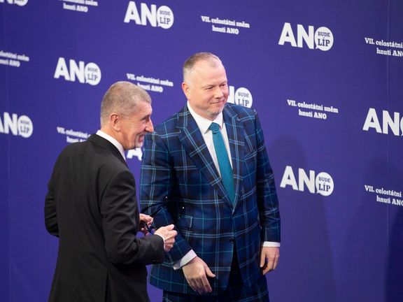Šéf hnutí ANO Andrej Babiš a místopředseda Robert Králíček