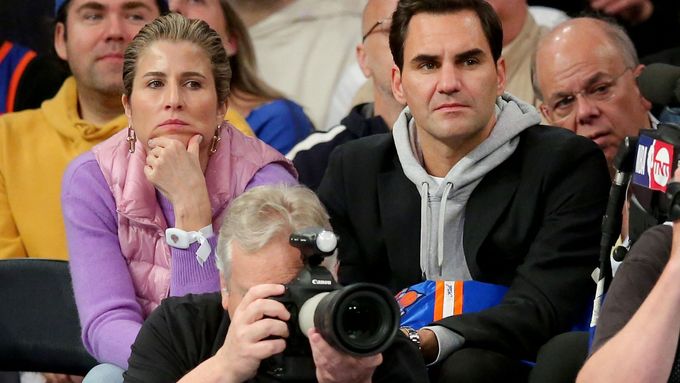 Roger Federer s manželkou Mirkou