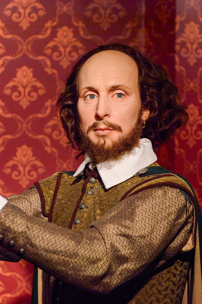 Vosková figurína znázorňující dramatika Williama Shakespeareho. Ilustrační snímek.