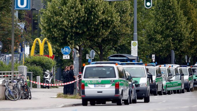 Německá policie při útoku v Mnichově (ilustrační foto).