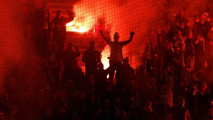 Fanoušci Slavie - ilustrační foto