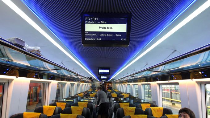 Nový vagón RegioJetu, ilustrační foto.