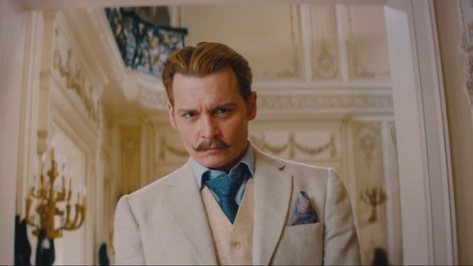 Johnny Depp jako Mortdecai.