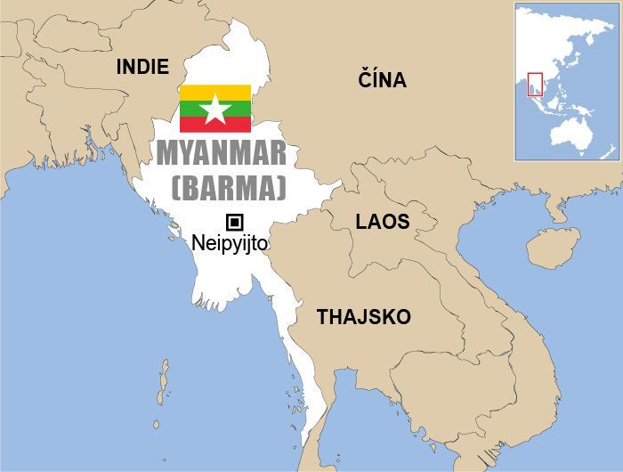Barma - Maynmar - mapa