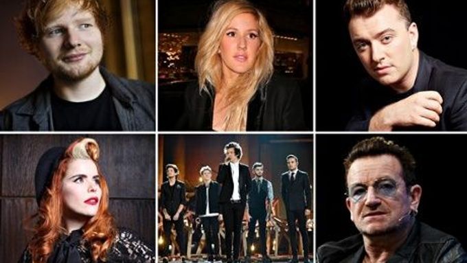 Ed Sheeran, Ellie Goulding, Sam Smith, Paloma Faith, One Direction a Bono. To jsou noví Band Aid