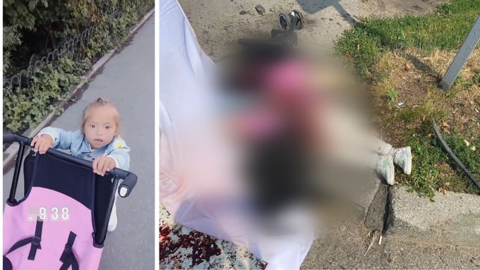 Smrt ukrajinské holčičky po útoku ve Vinnycji