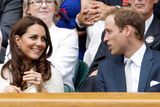 Nepřišla však sama a s ní se na Centrální kurt přišel podívat také Princ William.